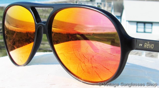 Revo Grand Venture Aviator Orange Mirror Sunglasses 